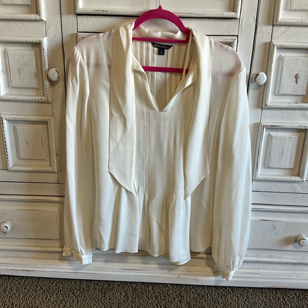 brooks brothers chiffon blouse